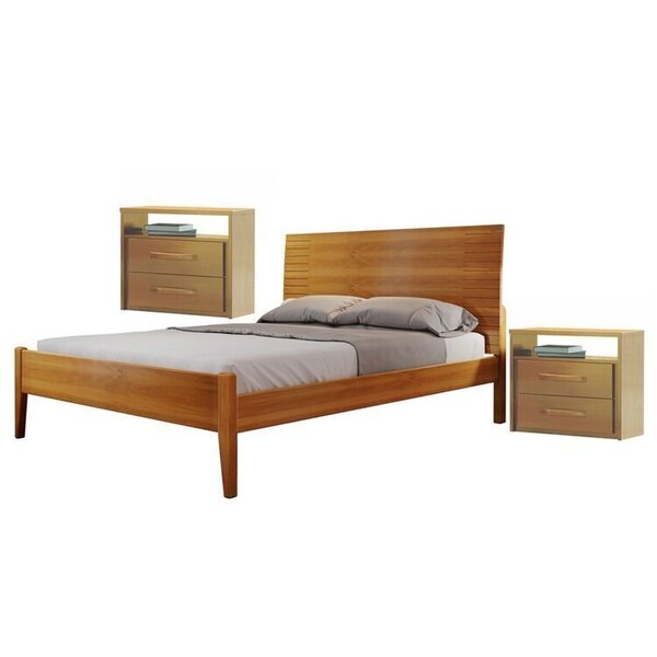 Conjunto Quarto De Casal Cama Com 2 Mesas De Cabeceira 2 Gave