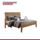 Conjunto Quarto De Casal Cama Em Madeira Maciça E Cômoda 5 Ga