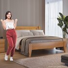 Conjunto Quarto De Casal Cama Queen Madeira Maciça E Cômoda 5