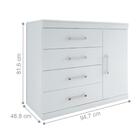 Conjunto Quarto De Casal Cambridge Branco