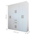 Conjunto Quarto De Casal Cambridge Branco