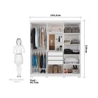 Conjunto Quarto De Casal Com Guarda Roupa 6 Portas Clara Cabe