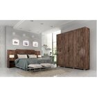 Conjunto Quarto De Casal Com Guarda Roupa 6 Portas Clara Cabe