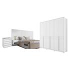 Conjunto Quarto De Casal Completo Bolide Branco