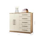 Conjunto Quarto De Casal Completo Com Espelho Kansas Jatobá A