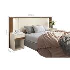 Conjunto Quarto De Casal Completo Com Espelho Kansas Jatobá A