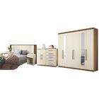 Conjunto Quarto De Casal Completo Com Espelho Mari Jatobá Are