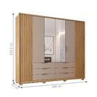 Conjunto Quarto De Casal Completo Com Espelho Tyr Buriti Fendi