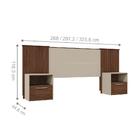 Conjunto Quarto De Casal Completo Com Espelho Tyr Havana Off