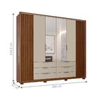 Conjunto Quarto De Casal Completo Com Espelho Tyr Havana Off