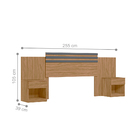 Conjunto Quarto De Casal Completo Hvar Com Espelho Freijó Cin