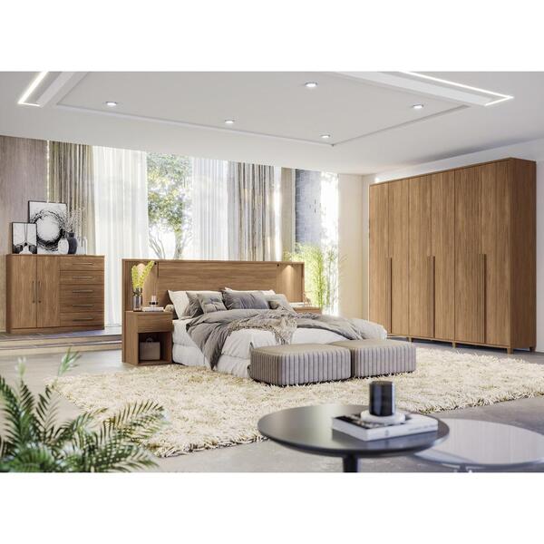 Conjunto Quarto De Casal Completo Kansas Jatobá