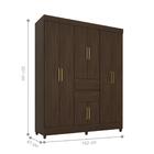 Conjunto Quarto De Casal Completo Terni Ebano