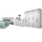 Conjunto Quarto De Casal Completo Thomas Branco