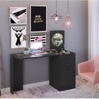 Conjunto Quarto De Casal Guarda-roupa Com Espelho 4 Portas E