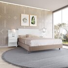 Conjunto Quarto De Casal Guarda-roupa Com Espelho 6 Portas E