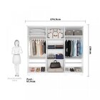 Conjunto Quarto De Casal Guarda Roupa Com Espelho Itaúnas Cab