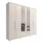 Conjunto Quarto De Casal Guarda Roupa Com Espelho Itaúnas Cab