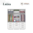 Conjunto Quarto De Casal Guarda Roupa Com Espelho Luiza Cabec