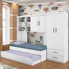 Conjunto Quarto De Solteiro Bicama Guarda Roupa Branco Caio S