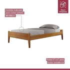 Conjunto Quarto De Solteiro Cama Madeira Maciça E Mesa De Cab