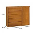 Conjunto Quarto De Solteiro Cama Vivare E Cômoda 5 Gavetas Co