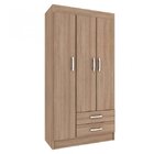 Conjunto Quarto De Solteiro Com Guarda-roupa E Cômoda Sapatei