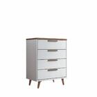 Conjunto Quarto De Solteiro Completo Doha Branco Jatobá