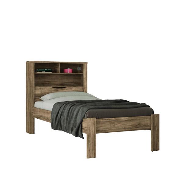 Conjunto Quarto De Solteiro Completo Palau Atacama Grafite