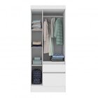 Conjunto Quarto De Solteiro Guarda-roupa 3 Portas Com Cama E