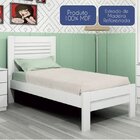 Conjunto Quarto De Solteiro Guarda-roupa 3 Portas Com Cama E