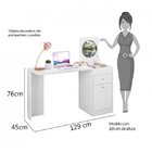 Conjunto Quarto De Solteiro Guarda-roupa 6 Portas 3 Gavetas E