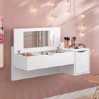 Conjunto Quarto De Solteiro Penteadeira Camarim Com Espelho E