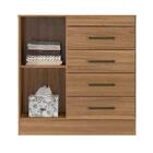 Conjunto Quarto Guarda Roupa E Comoda Arezzo Amendola