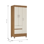 Conjunto Quarto Guarda Roupa E Comoda Fabi Amendola Off-white