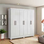 Conjunto Quarto Guarda Roupa E Comoda Ferrara Branco