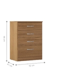 Conjunto Quarto Guarda Roupa E Comoda Forggia Amendola