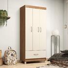 Conjunto Quarto Guarda Roupa E Comoda Jones Amendola Off-white