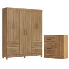 Conjunto Quarto Guarda Roupa E Comoda Siegfried Amendola