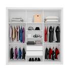 Conjunto Quarto Guarda Roupa E Comoda Verona Branco