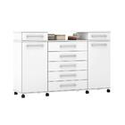 Conjunto Quarto Guarda Roupa E Comoda Verona Branco