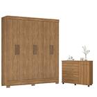 Conjunto Quarto Guarda Roupa E Comoda Virgina Amendola