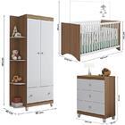 Conjunto Quarto Gutti Berço Com Colchão Comoda Guarda Roupa