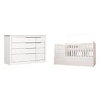 Conjunto Quarto Infantil 1 Cômoda Fraldário 1 Porta 5 Gavetas