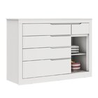 Conjunto Quarto Infantil 1 Cômoda Fraldário 1 Porta 5 Gavetas