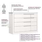 Conjunto Quarto Infantil 1 Cômoda Fraldário 1 Porta 5 Gavetas