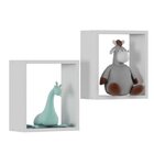 Conjunto Quarto Infantil 1 Mini Cama 1 Cômoda 2 Nichos E 1 Pr