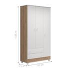 Conjunto Quarto Infantil Ben Carvalho Rústico Branco