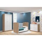 Conjunto Quarto Infantil Ben Carvalho Rústico Branco