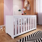 Conjunto Quarto Infantil Com Berço 3 Em 1, Cômoda 2 Gavetas 1